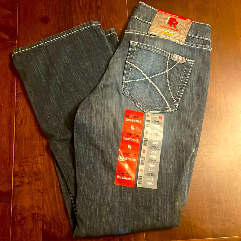 Flame Resistant Ariat Work Mid-Rise Stretch Boot Cut Jeans